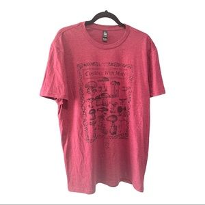 Yellow Jackets Misty Kitchen Size Large Cooking with Misty T Shirt